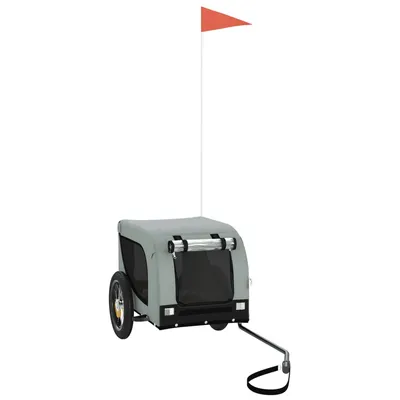 vidaXL remorque de vélo pour animaux de compagnie Fer