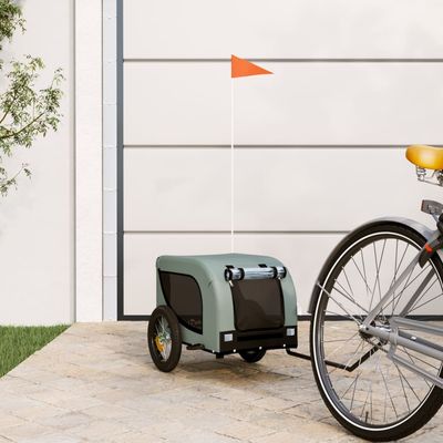 vidaXL remorque de vélo pour animaux de compagnie Fer