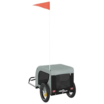 vidaXL remorque de vélo pour animaux de compagnie Fer