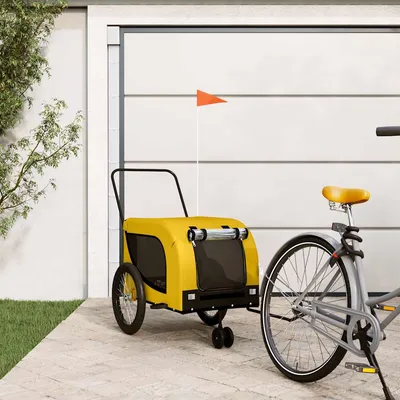 vidaXL remorque de vélo pour animaux de compagnie Fer vidaXL remorque de vélo pour animaux de compagnie Fer
