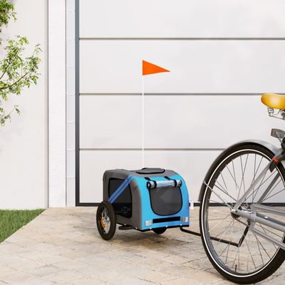 vidaXL remorque de vélo pour animaux de compagnie Fer
