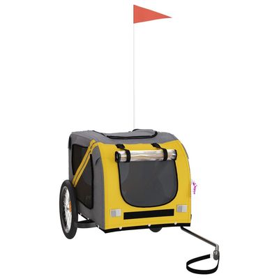 vidaXL remorque de vélo pour animaux de compagnie Fer