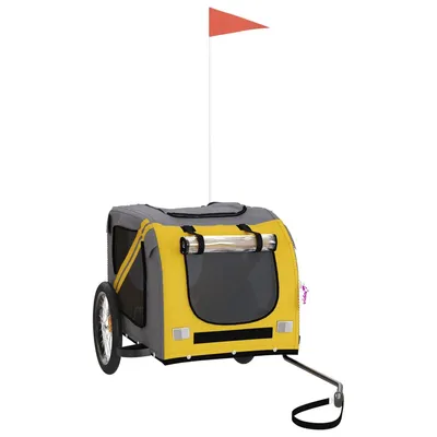 vidaXL remorque de vélo pour animaux de compagnie Fer