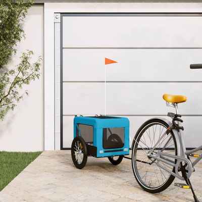 vidaXL remorque de vélo pour animaux de compagnie Fer