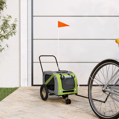 vidaXL remorque de vélo pour animaux de compagnie Fer