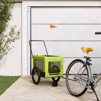vidaXL remorque de vélo pour animaux de compagnie Fer
