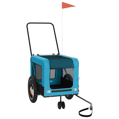 vidaXL remorque de vélo pour animaux de compagnie Fer