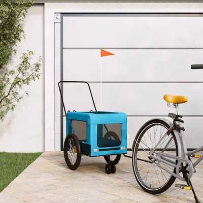vidaXL remorque de vélo pour animaux de compagnie Fer