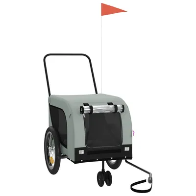 vidaXL remorque de vélo pour animaux de compagnie Fer