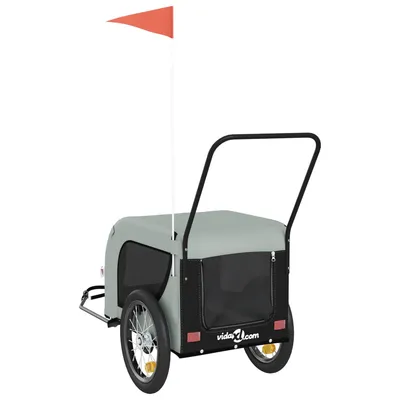 vidaXL remorque de vélo pour animaux de compagnie Fer vidaXL remorque de vélo pour animaux de compagnie Fer