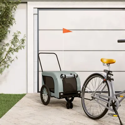 vidaXL remorque de vélo pour animaux de compagnie Fer vidaXL remorque de vélo pour animaux de compagnie Fer