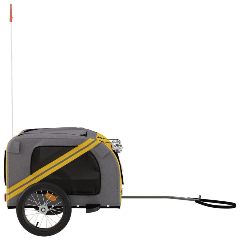 vidaXL remorque de vélo pour animaux de compagnie Fer