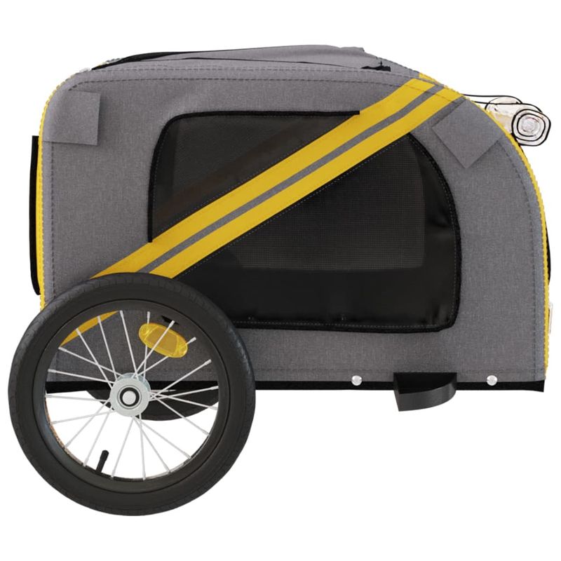 vidaXL remorque de vélo pour animaux de compagnie Fer
