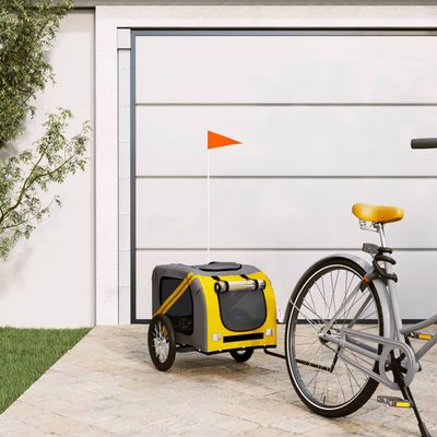 vidaXL remorque de vélo pour animaux de compagnie Fer