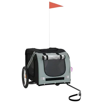 vidaXL remorque de vélo pour animaux de compagnie Fer