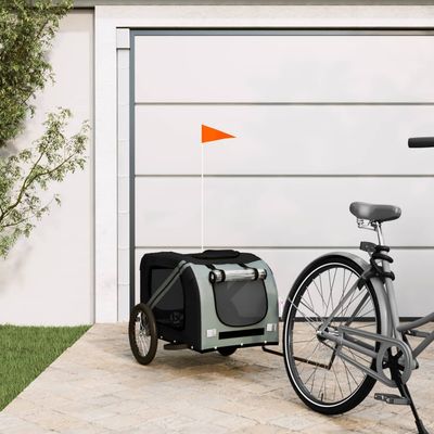 vidaXL remorque de vélo pour animaux de compagnie Fer