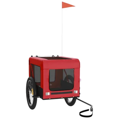 vidaXL remorque de vélo pour animaux de compagnie Fer