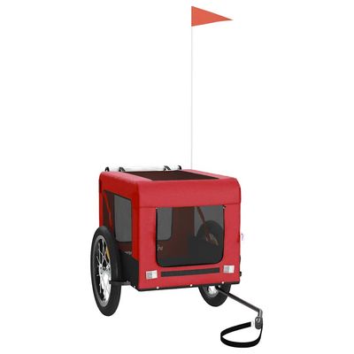 vidaXL remorque de vélo pour animaux de compagnie Fer