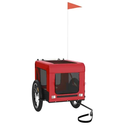 vidaXL remorque de vélo pour animaux de compagnie Fer