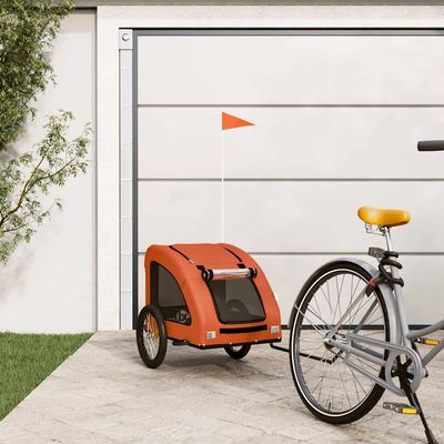 vidaXL remorque de vélo pour animaux de compagnie Fer