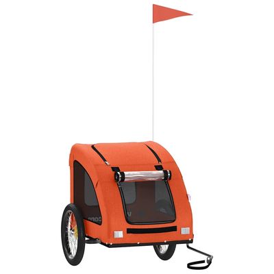 vidaXL remorque de vélo pour animaux de compagnie Fer