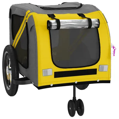 vidaXL remorque de vélo pour animaux de compagnie Fer vidaXL remorque de vélo pour animaux de compagnie Fer