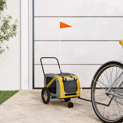vidaXL remorque de vélo pour animaux de compagnie Fer vidaXL remorque de vélo pour animaux de compagnie Fer