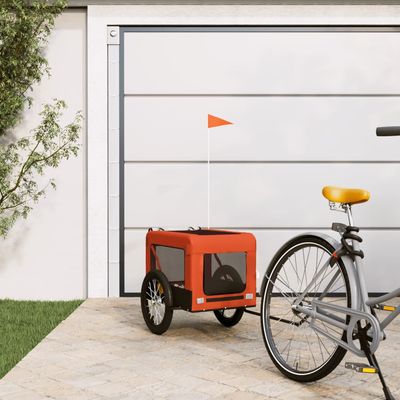 vidaXL remorque de vélo pour animaux de compagnie Fer