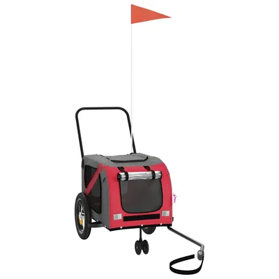 vidaXL remorque de vélo pour animaux de compagnie Fer