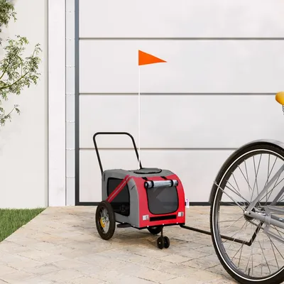vidaXL Remorque de vélo pour chien Oxford