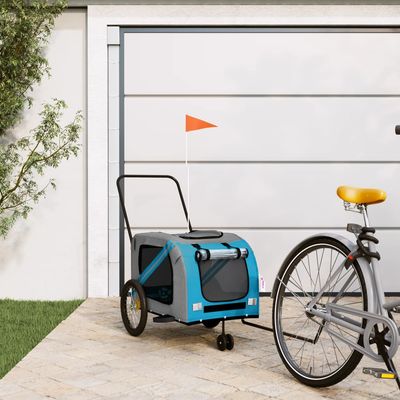 vidaXL remorque de vélo pour animaux de compagnie Fer