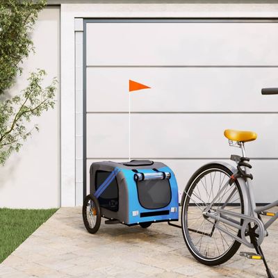 vidaXL remorque de vélo pour animaux de compagnie Fer