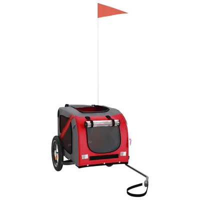 vidaXL remorque de vélo pour animaux de compagnie Fer