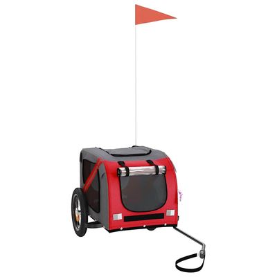 vidaXL remorque de vélo pour animaux de compagnie Fer