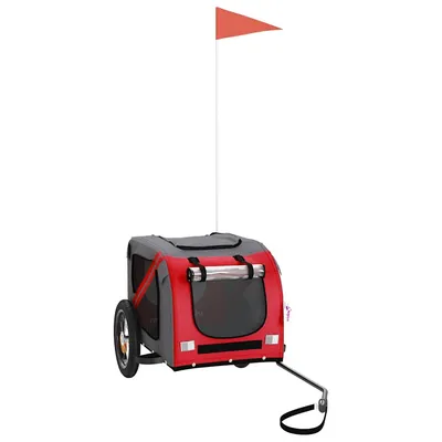 vidaXL remorque de vélo pour animaux de compagnie Fer