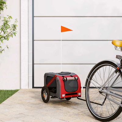 vidaXL remorque de vélo pour animaux de compagnie Fer