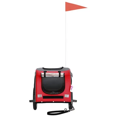 vidaXL remorque de vélo pour animaux de compagnie Fer