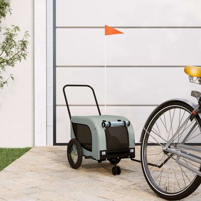 vidaXL remorque de vélo pour animaux de compagnie Fer
