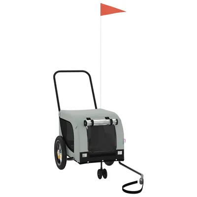 vidaXL remorque de vélo pour animaux de compagnie Fer