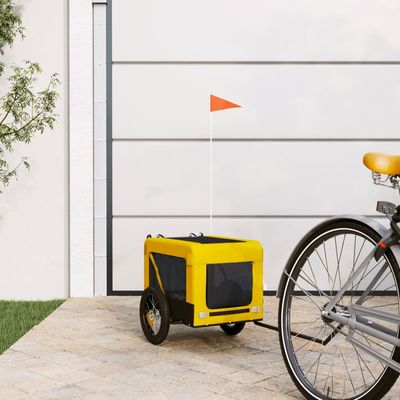 vidaXL remorque de vélo pour animaux de compagnie Fer