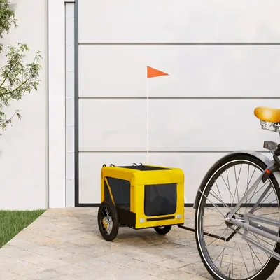 vidaXL remorque de vélo pour animaux de compagnie Fer
