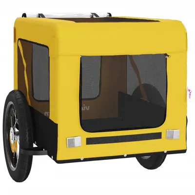 vidaXL remorque de vélo pour animaux de compagnie Fer
