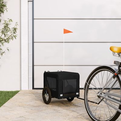 vidaXL remorque de vélo pour animaux de compagnie Fer