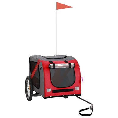 vidaXL remorque de vélo pour animaux de compagnie Fer