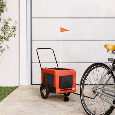 vidaXL remorque de vélo pour animaux de compagnie Fer