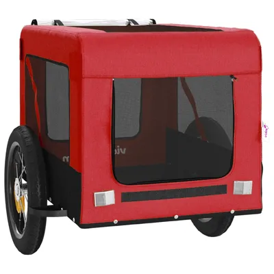 vidaXL remorque de vélo pour animaux de compagnie Fer vidaXL remorque de vélo pour animaux de compagnie Fer
