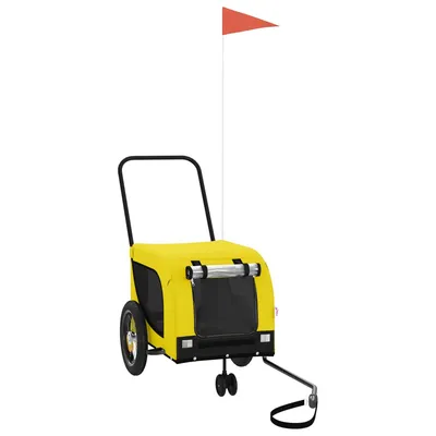 vidaXL remorque de vélo pour animaux de compagnie Fer