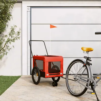 vidaXL Remorque de vélo pour chien Oxford