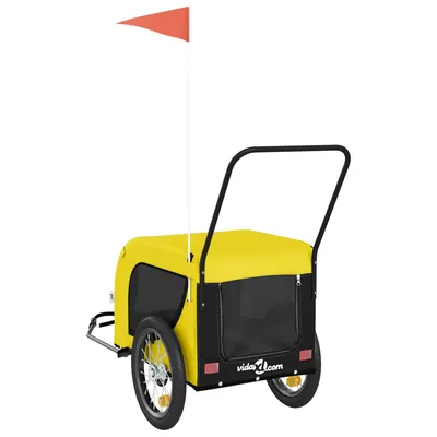 vidaXL remorque de vélo pour animaux de compagnie Fer vidaXL remorque de vélo pour animaux de compagnie Fer
