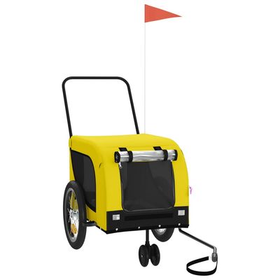 vidaXL remorque de vélo pour animaux de compagnie Fer